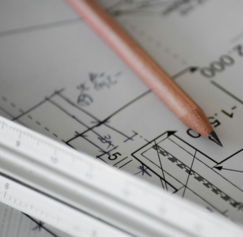 brown pencil on white printing paper